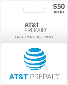 $50 AT&T Prepaid Gift Card