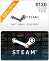$120 Steam Gift Card (Email Delivery)